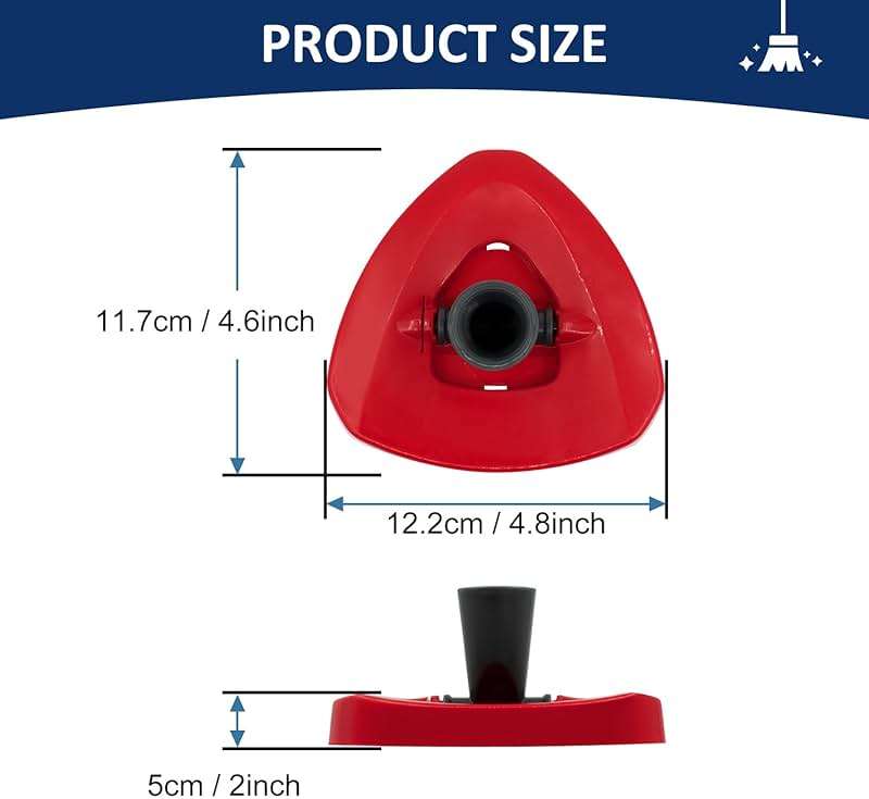 Spin Mop Replacement Head Base Compatible with Ocedar RinseClean 2 Tank System Only Spin Mop Heads Base Replacement for O Cedar Mop Replace Head, Rotating Mop Base for EasyWring RinseClean Spin Mop - Image 5