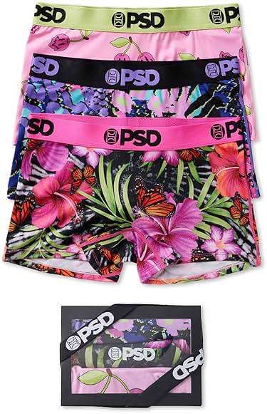 PSD Underwear Womens Boyshorts - Core Standard Boy Short 3 Packs, Comfortable Underwear for Womens, Womens Underwear Packs - Image 2