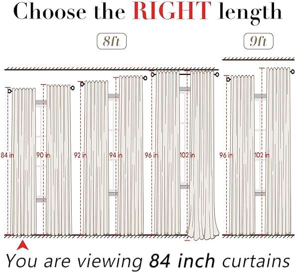 XTMYI Olive Green Linen Curtains, Light Filtering Sheer Window Treatments, Boho Floor to Ceiling Curtains for Bedroom Aesthetic Living Room, 84 Inches Long, 2 Panels Set - Image 2