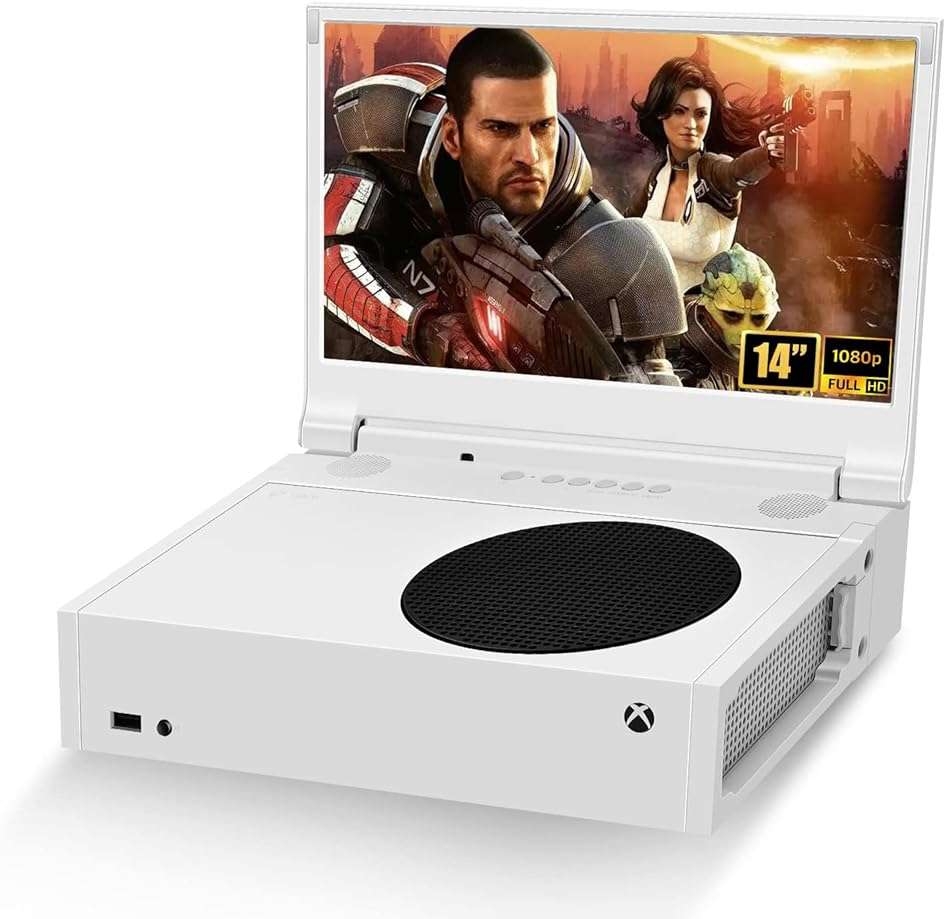 G-STORY 14‘’ Portable Monitor for Xbox Series S, 1080P Portable Gaming Monitor IPS Screen for Xbox Series S（not Included） with Two HDMI, HDR, Freesync, Game Mode, Travel Display for Xbox Series S - Image 1