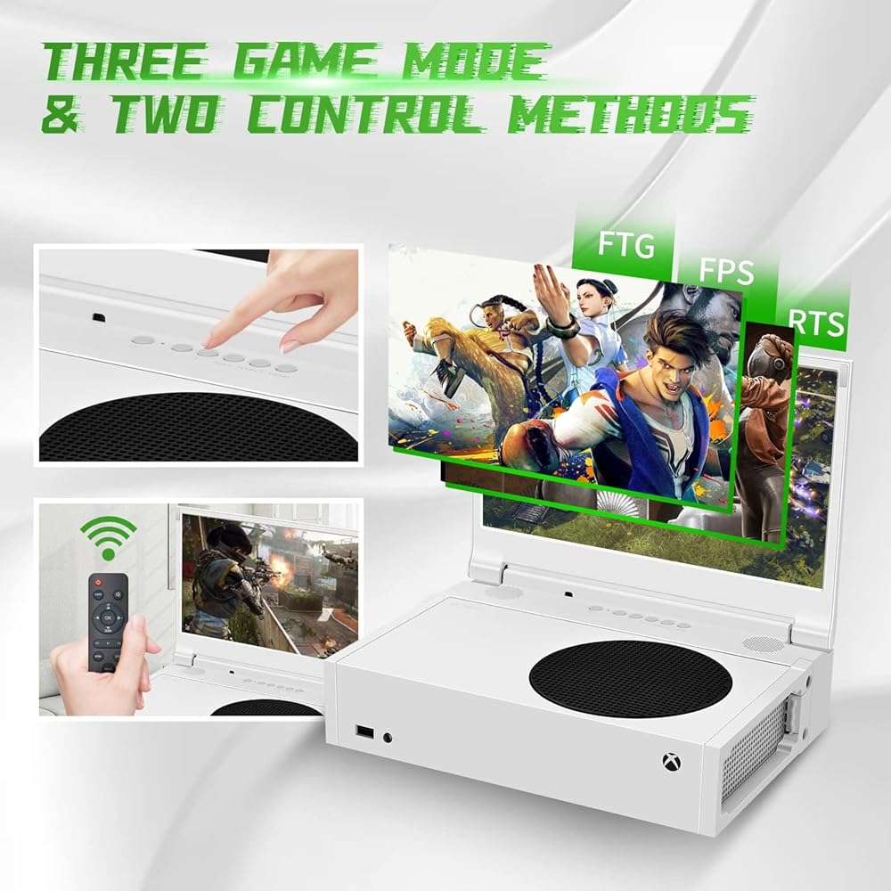 G-STORY 14‘’ Portable Monitor for Xbox Series S, 1080P Portable Gaming Monitor IPS Screen for Xbox Series S（not Included） with Two HDMI, HDR, Freesync, Game Mode, Travel Display for Xbox Series S - Image 5