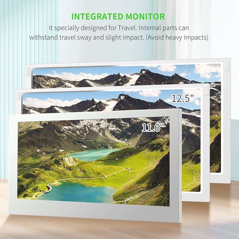 G-STORY 14‘’ Portable Monitor for Xbox Series S, 1080P Portable Gaming Monitor IPS Screen for Xbox Series S（not Included） with Two HDMI, HDR, Freesync, Game Mode, Travel Display for Xbox Series S - Image 6