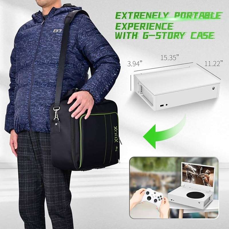 G-STORY 14‘’ Portable Monitor for Xbox Series S, 1080P Portable Gaming Monitor IPS Screen for Xbox Series S（not Included） with Two HDMI, HDR, Freesync, Game Mode, Travel Display for Xbox Series S - Image 7