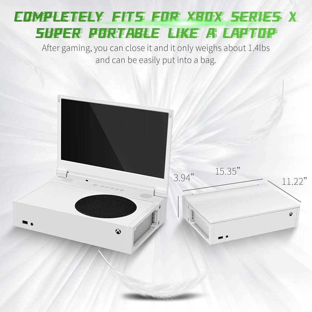 G-STORY 14‘’ Portable Monitor for Xbox Series S, 1080P Portable Gaming Monitor IPS Screen for Xbox Series S（not Included） with Two HDMI, HDR, Freesync, Game Mode, Travel Display for Xbox Series S - Image 8