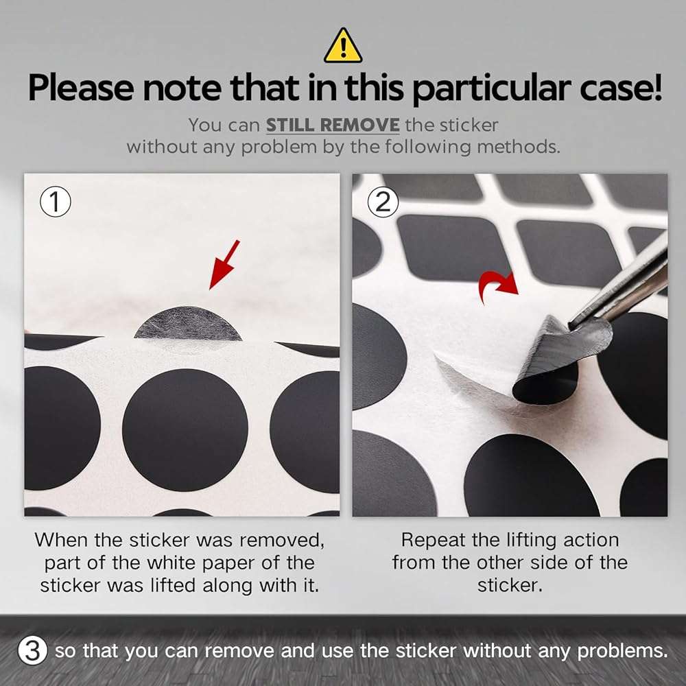 JIEHENG Light Blocking Stickers,2 Sheets White and Black,100% Blocking(100% Blocking) - Image 3