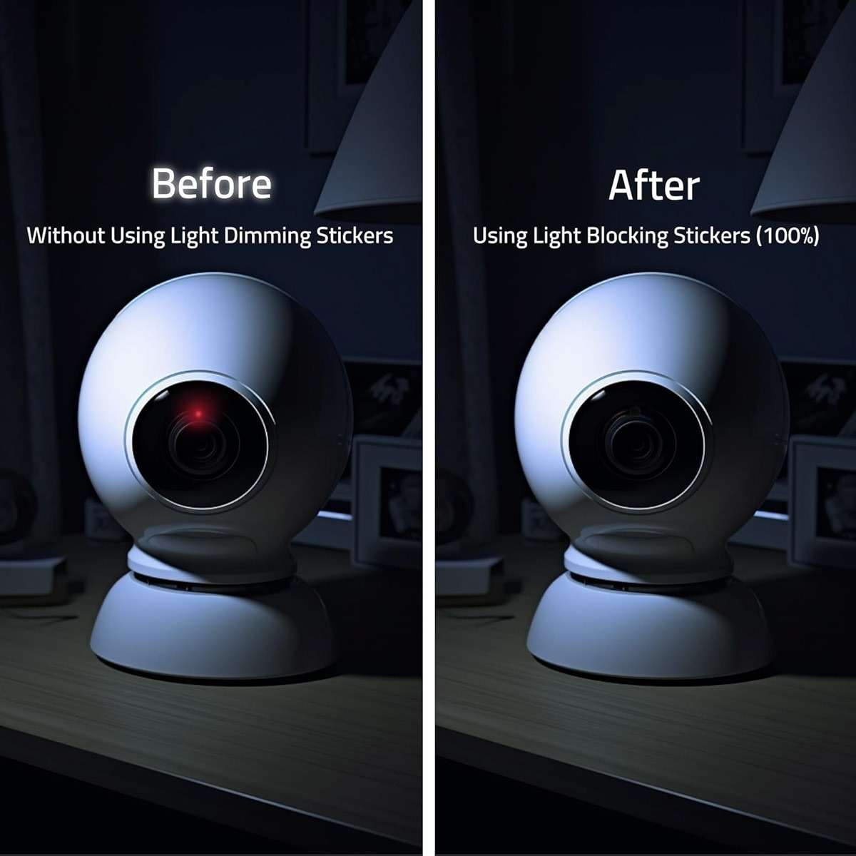 JIEHENG Light Blocking Stickers,2 Sheets White and Black,100% Blocking(100% Blocking) - Image 8