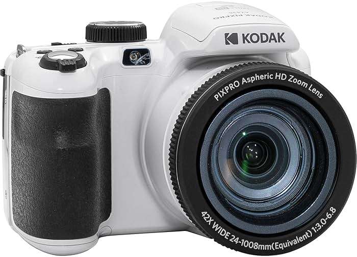 Kodak PIXPRO AZ425 Digital Camera + 64GB Memory Card + Camera Case (Black) + USB Card Reader + Table Tripod + Accessories (White) - Image 3