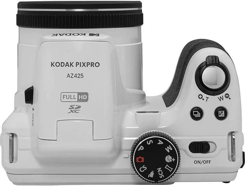 Kodak PIXPRO AZ425 Digital Camera + 64GB Memory Card + Camera Case (Black) + USB Card Reader + Table Tripod + Accessories (White) - Image 5