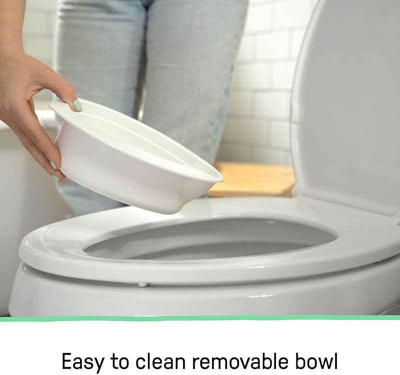 Ingenuity My Size Potty Pro 2-in-1 Potty Training Toilet, Floor Potty with Removable Potty Seat for Standard Toilets, Realistic Flushing Sound, For Toddlers Ages 18+ months, Up to 50 lb - Image 8