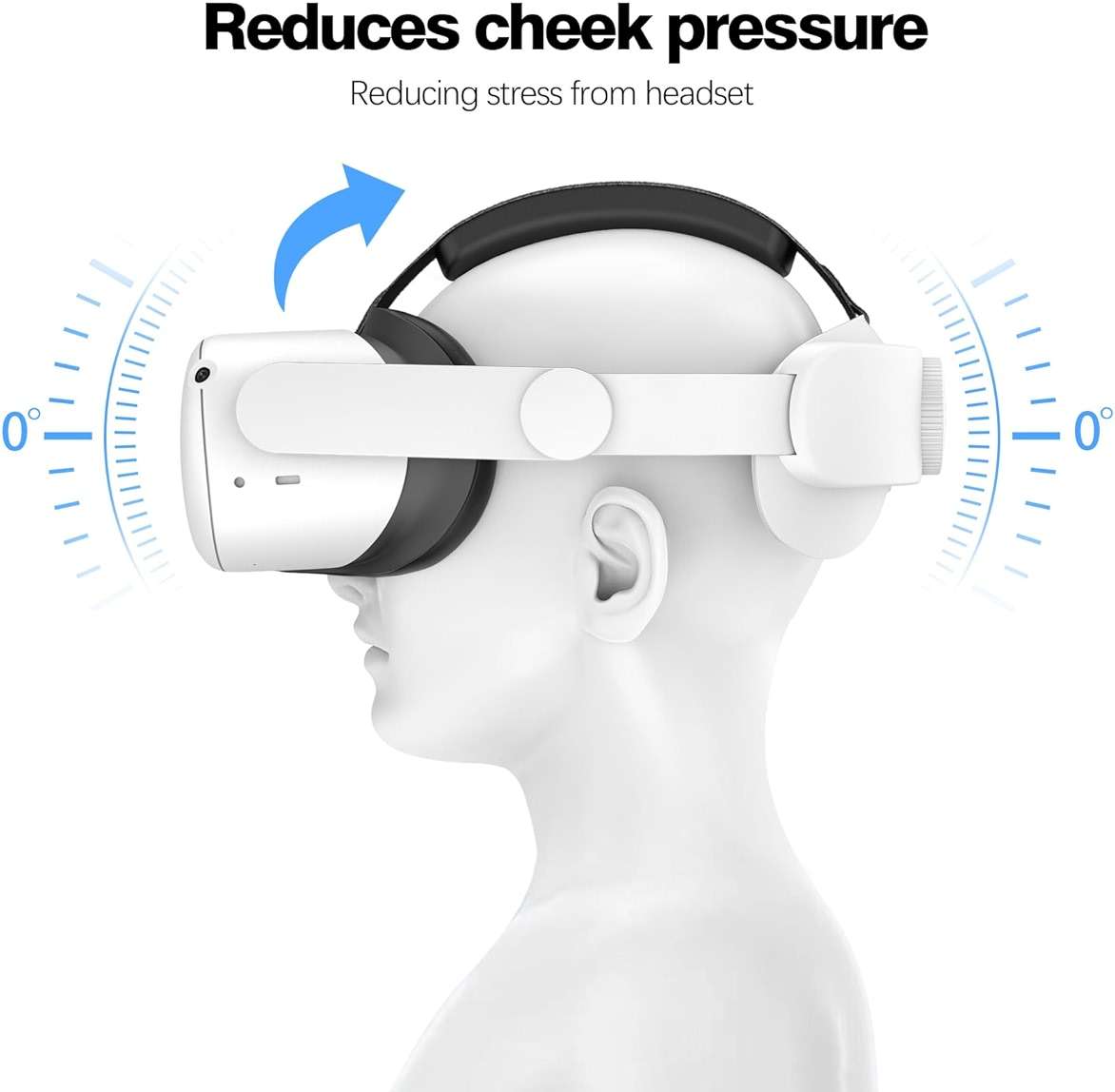 VZNEK Head Strap Compatible with Oculus Quest 2,Meta Quest 2 Accessories Adjustable Elite Strap Replacement for Enhanced Comfort Support and Gaming Immersion in VR (Without Battery) - Image 2