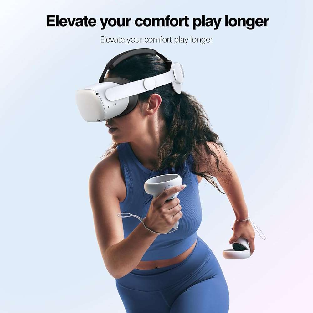 VZNEK Head Strap Compatible with Oculus Quest 2,Meta Quest 2 Accessories Adjustable Elite Strap Replacement for Enhanced Comfort Support and Gaming Immersion in VR (Without Battery) - Image 8
