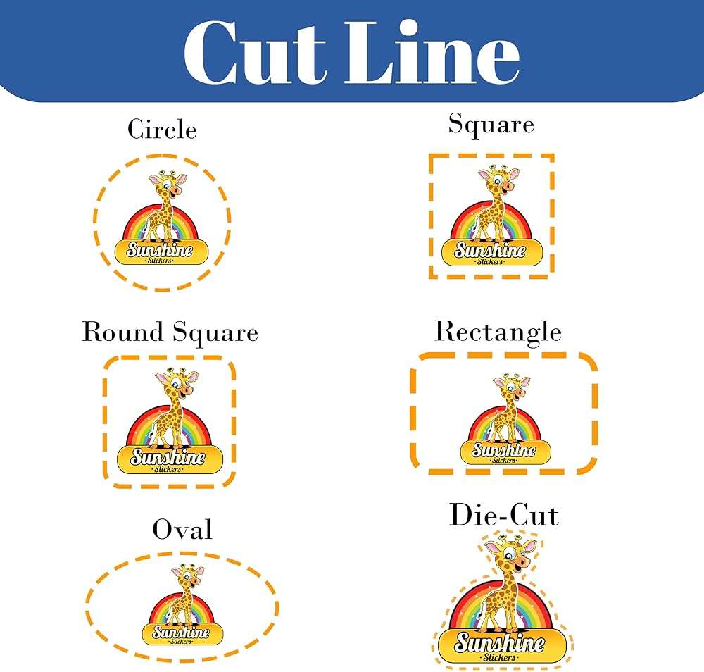Custom Design Your Own Waterproof Die-Cut Vinyl Stickers Labels - Personalized with Image, Photo, Text or Logo,Dishwasher Safe, Fade & UV Resistant. - Image 4