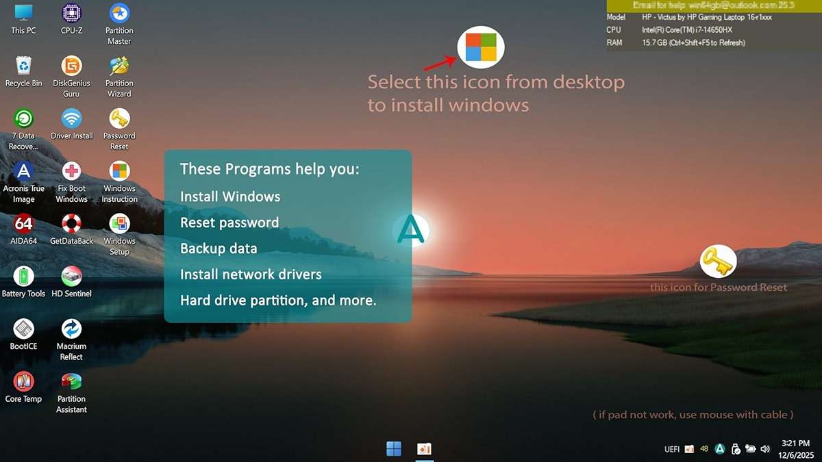 32GB - Bootable Windows 10&11, USB Driver 3.2 Gen for Install/Recovery Windows, No TPM Required, Network Drives (WiFi & LAN), Supported UEFI and Legacy, Compatible All Brands - Image 4