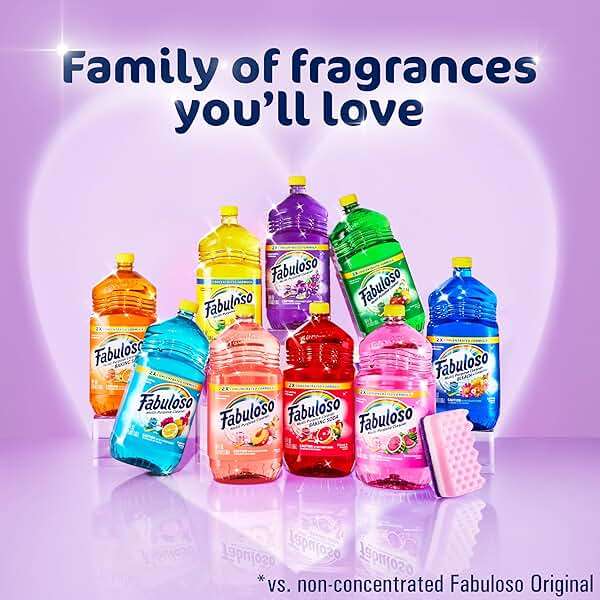 Fabuloso 2X Multi-Purpose Cleaner, No Rinse Floor Cleaner, Long-Lasting Freshness, Passion of Fruits Scent, 128 fl oz - Image 9