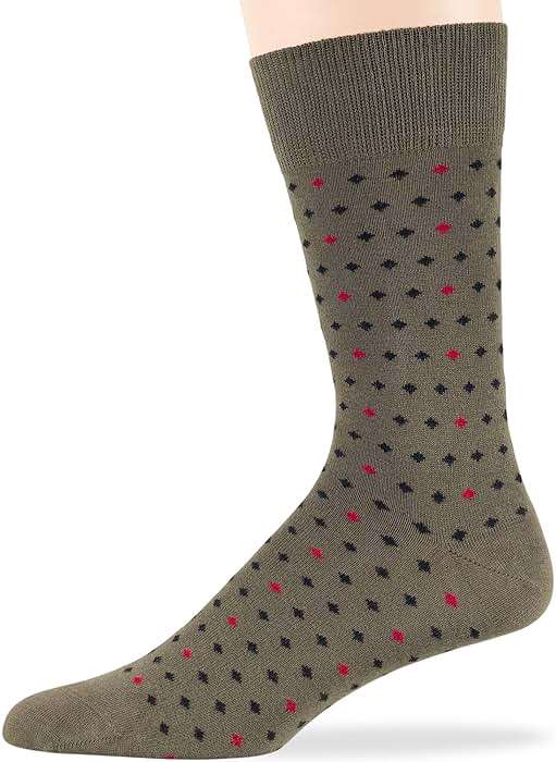 7Bigstars Mens Cotton Dress Crew Socks, 4-6 Pairs Patterned Assortment - Argyle, Striped, Soft Breathable Everyday Fit - Image 5