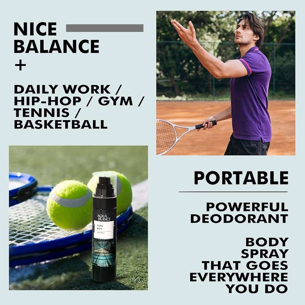 AQUA BLANCE Body Spray for Men, Mens Fragrance Mist, Pack of 3, Each 3.4 Fl Oz - Image 5