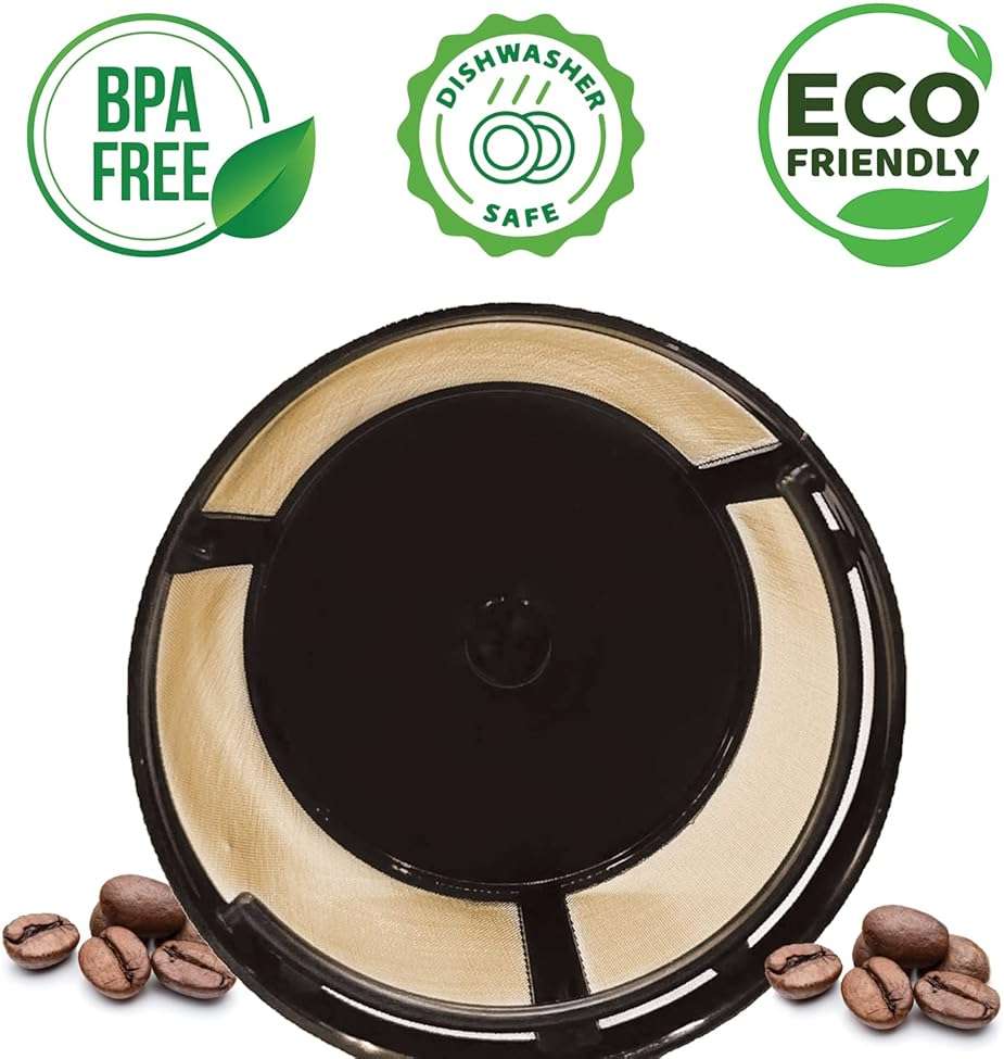 4 Cup Reusable Filter Basket With Closed Bottom Fits MrCoffee Coffee Maker and Brewer - Permanent Filter Replacement Compatible With Mr Coffee Gold Basket-Style Filters 1-Pack - Image 3