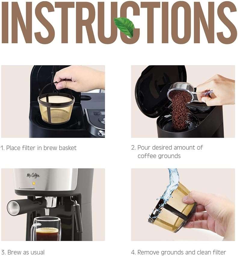 4 Cup Reusable Filter Basket With Closed Bottom Fits MrCoffee Coffee Maker and Brewer - Permanent Filter Replacement Compatible With Mr Coffee Gold Basket-Style Filters 1-Pack - Image 5