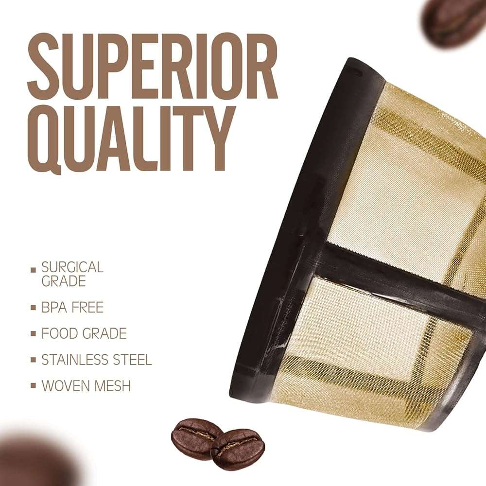 4 Cup Reusable Filter Basket With Closed Bottom Fits MrCoffee Coffee Maker and Brewer - Permanent Filter Replacement Compatible With Mr Coffee Gold Basket-Style Filters 1-Pack - Image 7