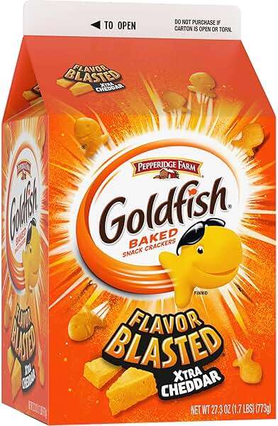 Goldfish Flavor Blasted Xtra Cheddar Cheese Crackers, 27.3 Oz Carton - Image 7