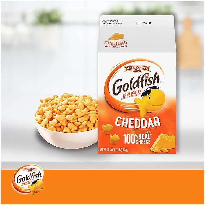 Goldfish Cheddar Cheese Crackers, 27.3 Oz Carton - Image 5