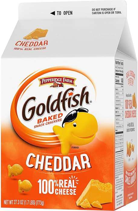 Goldfish Cheddar Cheese Crackers, 27.3 Oz Carton - Image 9