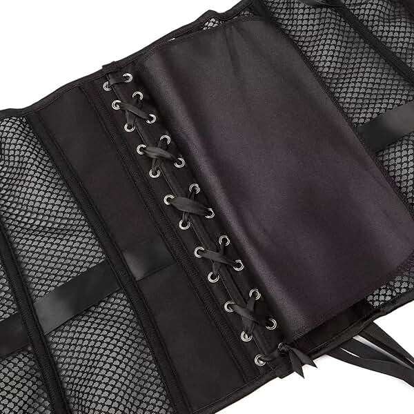 SHYMMUO Black Corset Top for Women Strapless Mesh Bustier Sexy Corset Tops for Women Party Club Halloween Costume - Image 6