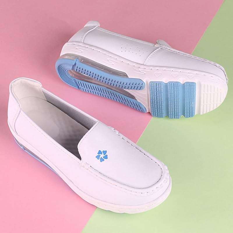 WCXTY Orthopedic Nursing Shoes for Women with Arch Support,Professional Lightweight Healthcare Nurse Shoes,Comfortable Breathable Loafer Waterproof Work Shoes,EVA Air Cushion - Image 2