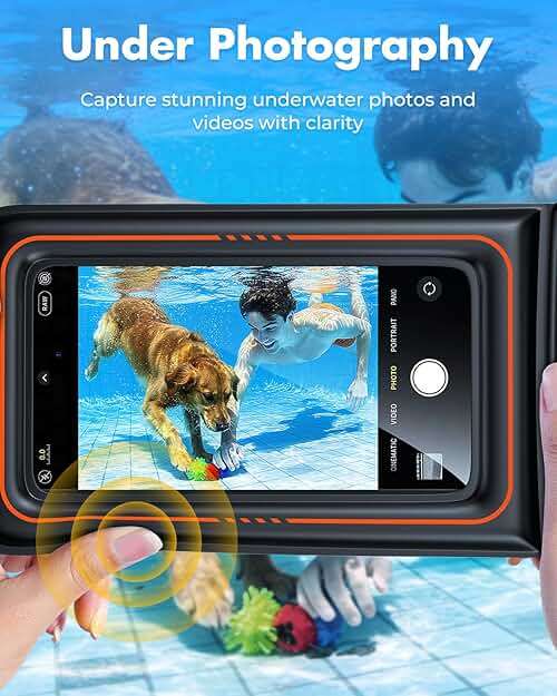 UNBREAKcable Floating Waterproof Phone Pouch 2 Pack, IPX8 Waterproof Phone Case Dry Bag Kayak/Beach/Cruise Travel Essentials, Water Proof Pouch for iPhone 17 16 15 Pro Max, Samsung S25 Ultra S24-7" - Image 4