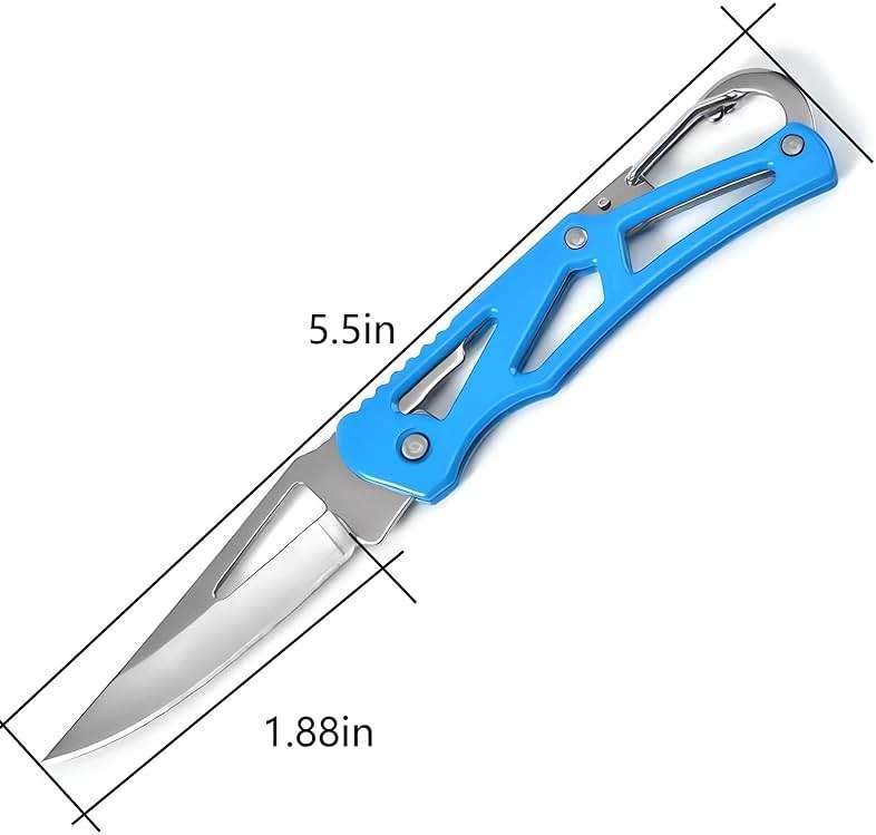 SWBIYING Pocket Knives &Folding Knives,Small Mini,Cool Cute Key Accessories | 6 Pcs Pocket Knife Set,Stainless Steel,Cool Gadgets,Box Cutter,EDC,Hunting,Survival,Camping,Outdoor,Hunting,Perfect for women - Image 2