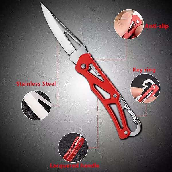 SWBIYING Pocket Knives &Folding Knives,Small Mini,Cool Cute Key Accessories | 6 Pcs Pocket Knife Set,Stainless Steel,Cool Gadgets,Box Cutter,EDC,Hunting,Survival,Camping,Outdoor,Hunting,Perfect for women - Image 3