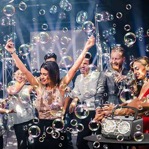 SHCKE Automatic Bubble Machine with 2 Fans,20000+ Bubbles/Min | Dual power USB-C/AA, No-Leak Sealed Bottle,Portable Bubble Maker for Pool, Wedding, Camping, Birthday Parties - Image 7