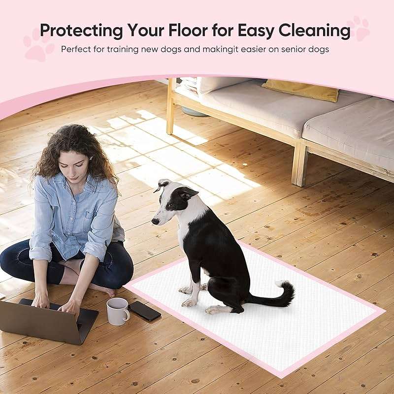 Super-Absorbent Leak-Proof Dog and Puppy Pet Training Pad, Housebreaking Puppy Pads Disposable (24“ X 35.5”-Large 25PCS) - Image 5