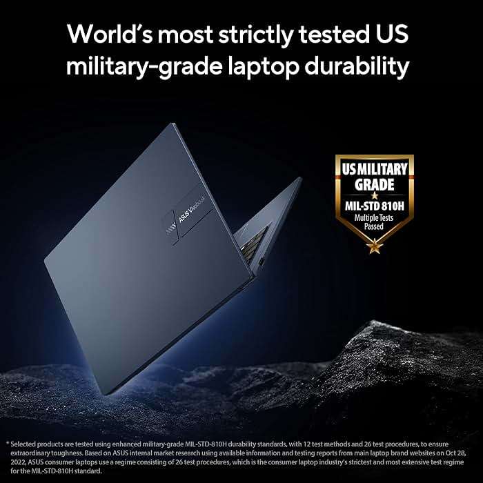 ASUS 2023 Vivobook 14 Laptop, 14” FHD (1920 x 1080) Display, Intel Core i5-1235U CPU, Intel Iris Xᵉ Graphics, 8GB RAM, 256GB SSD, Windows 11 Home, Quiet Blue, F1404ZA-AS51 - Image 9
