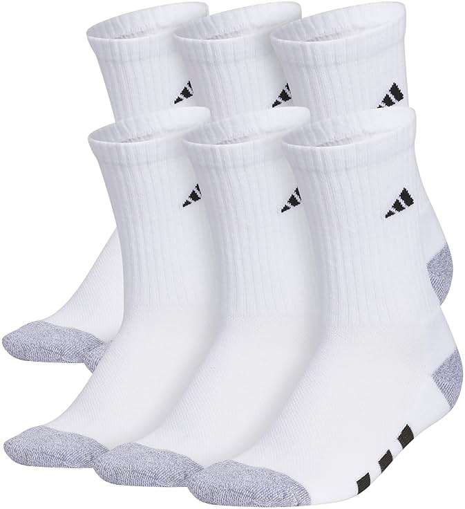 adidas Kids Athletic Cushioned 6-Pack Crew (Little Kid/Big Kid/Adult) - Image 1