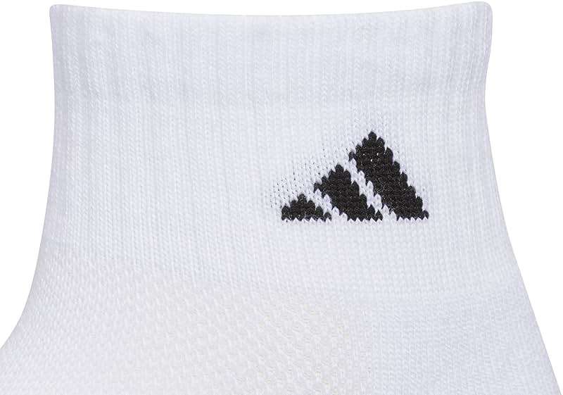 adidas Kids Athletic Cushioned 6-Pack Quarter Socks (Little Kid/Big Kid/Adult) - Image 3