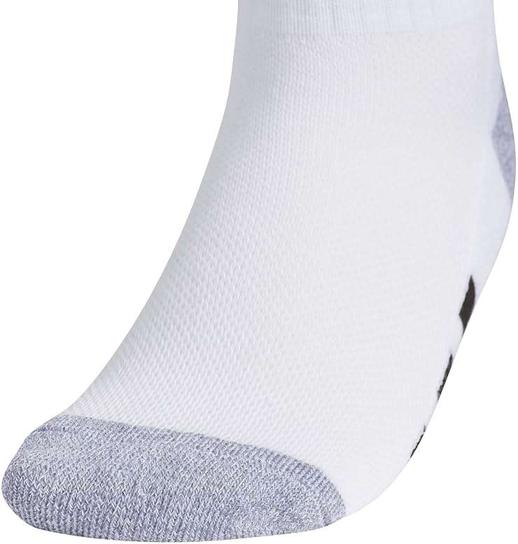 adidas Kids Athletic Cushioned 6-Pack Quarter Socks (Little Kid/Big Kid/Adult) - Image 4