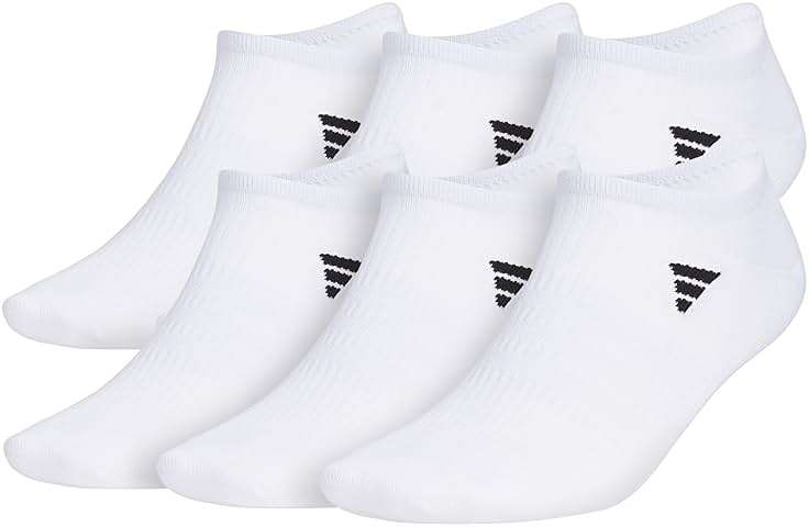 adidas Men's Superlite No Show Socks (6 Pairs) Lightweight & Breathable - Image 1