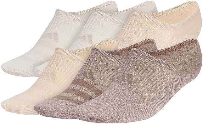 adidas Women's Superlite 3.0 6-Pack Super No Show, Athletic Socks, Invisible Ultra Low-Profile, Cushion & Arch Compression - Image 1
