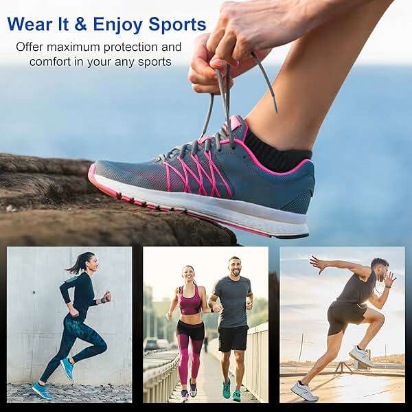 Amutost Ankle Socks Womens Athletic Running Comfort Cushioned 3/5/6Pairs - Image 2