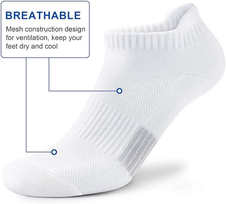 Amutost Ankle Socks Womens Athletic Running Comfort Cushioned 3/5/6Pairs - Image 4
