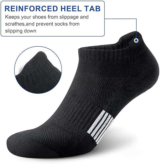 Amutost Ankle Socks Womens Athletic Running Comfort Cushioned 3/5/6Pairs - Image 6