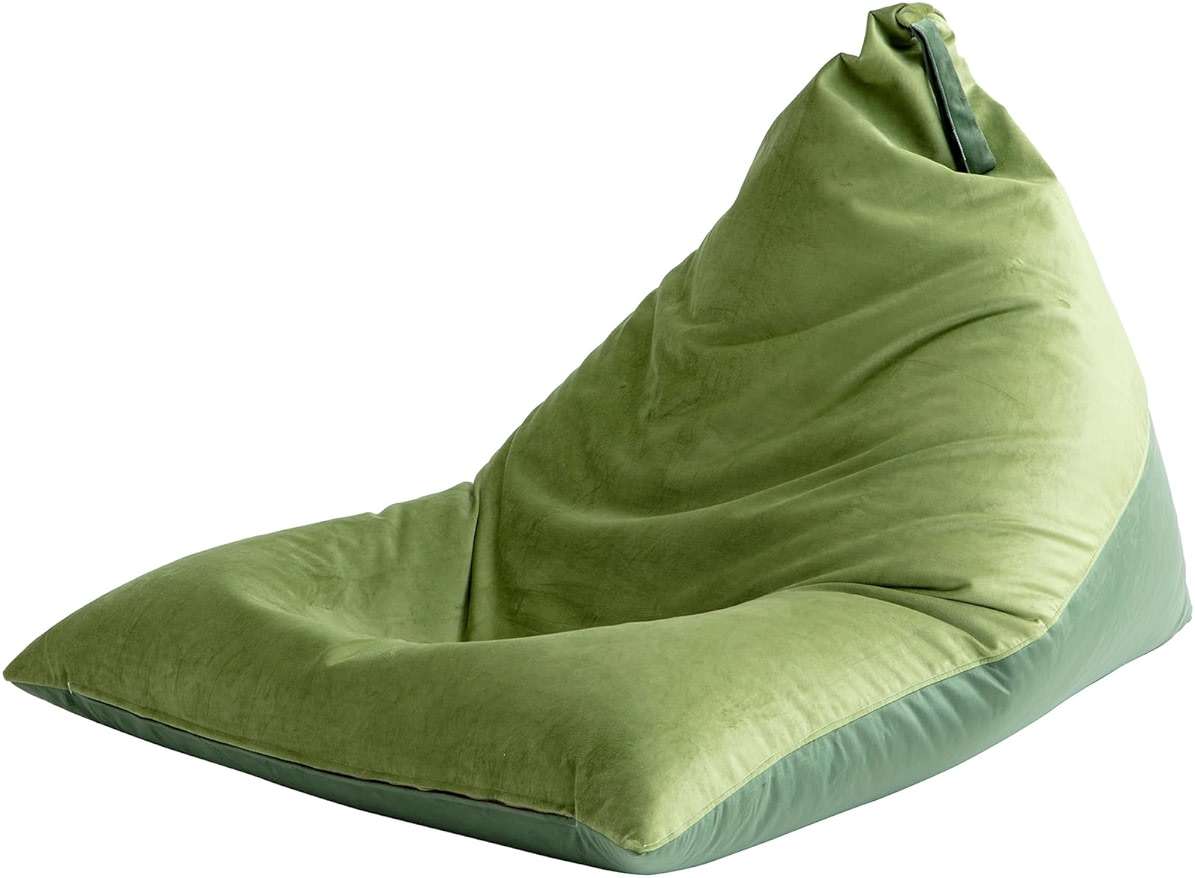 Nobildonna Stuffed Animal Storage Bean Bag Chair Cover for Kids (No Filler), 400L Extra Large Premium Velvet Lazy Sofa Cover, Washable Ultra Soft Triangular Bean Bag Chair Cover (Green) - Image 4