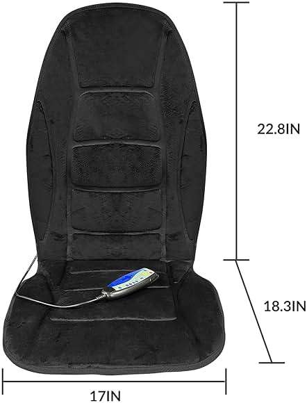 Back Massager with Heat, 5 Vibrating Modes & 2 Heat Levels, Back Massager Chair Pad, Electric Massage Seat Cushion, Massage Pad for Back Pain Relief, Fathers Day Dad Gifts for Men Him Mom Her - Image 9