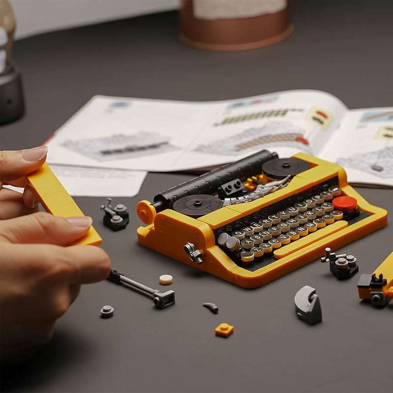 ENJBRICK Typewriter Building Set for Adults, Ideas Cute Building Toys for Girls 8-14 Years,Christmas Toys for Kids - Image 6