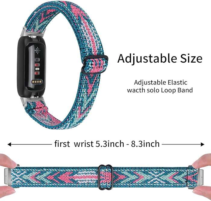 3PACKS Replacement Sport Bands Compatible with Fitbit Inspire 3 Band Nylon Elastic Quick Release Wristbands Breathable Straps Stretchy Loop Bracelet for Fitbit Inspire 3 Fitness Tracker Women Men - Image 2
