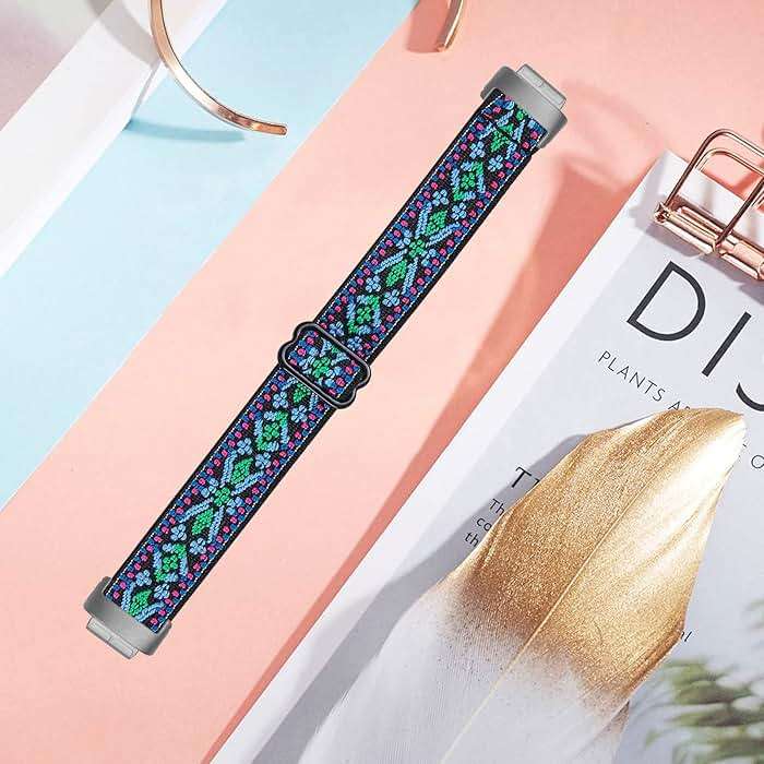 3PACKS Replacement Sport Bands Compatible with Fitbit Inspire 3 Band Nylon Elastic Quick Release Wristbands Breathable Straps Stretchy Loop Bracelet for Fitbit Inspire 3 Fitness Tracker Women Men - Image 4