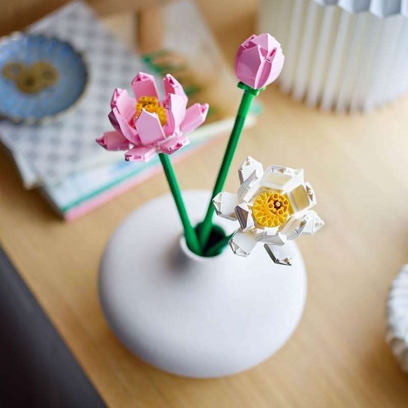 LEGO Lotus Flower - Building Toy for Kids, Girls & Boys, Ages 8+ - Artificial Lotus Flowers for Home Decor & Display - Creative Gift Idea for Her & Him - 40647 - Image 7