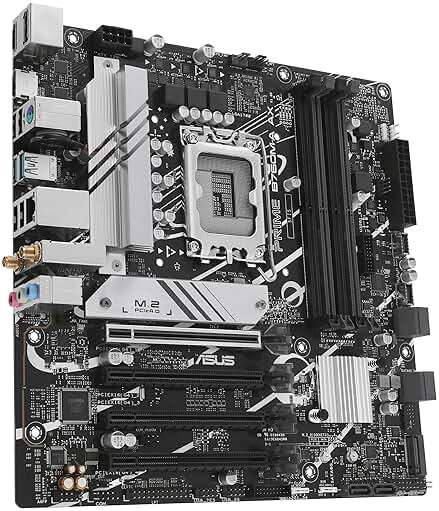 ASUS Prime B760M-A AX LGA 1700(Intel® 12th&13th Gen) microATX Motherboard (PCIe® 4.0, 2xM.2 Slots, DDR5,Realtek 2.5 Gb LAN,WiFi 6, DP,Rear USB 3.2 Gen 2, Front USB 3.2 Gen 1 Type-C®) - Image 3
