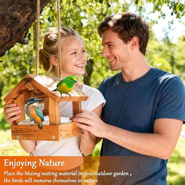 Sukh Bird Nesting Material - Bird Nests Bedding Hummingbird Nesting Material Mixing Canary Nesting Material Finch Nesting Material Parakeet Nesting Materials for Cage,Gardens,Tree Trunks (2) - Image 6